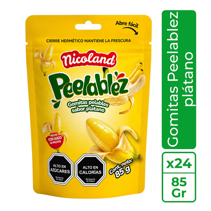  Gomitas Peelablez Sabor Plátano 1