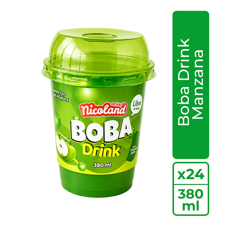 Nicoland Boba Drink Manzana 1