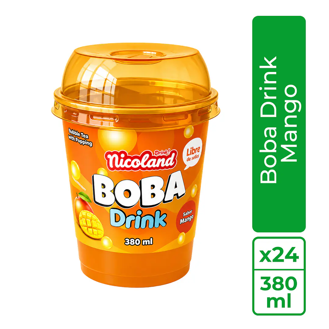 Nicoland Boba Drink Mango 1
