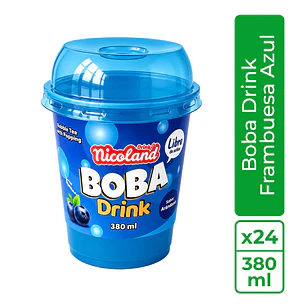 Nicoland Boba Drink Frambuesa azul