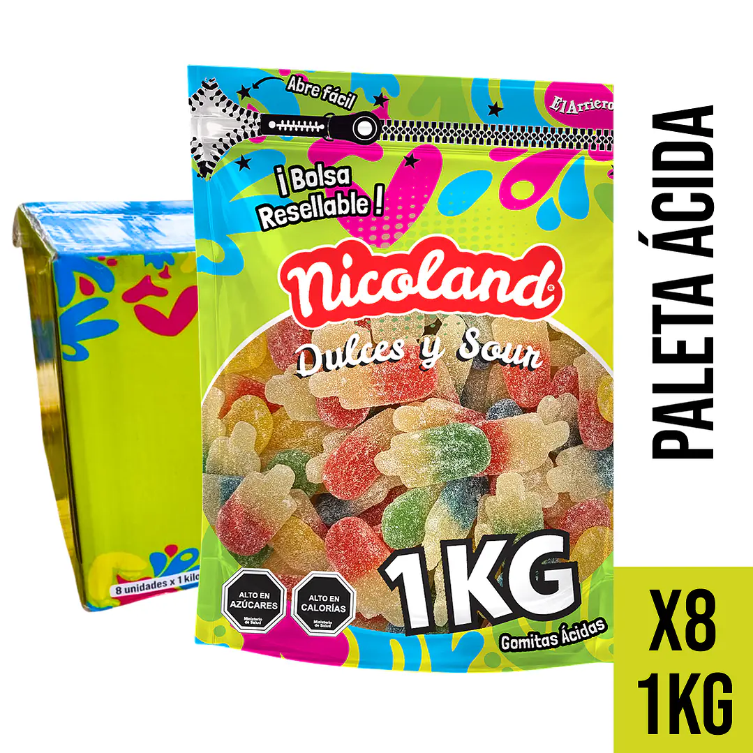 Caja gomita Paleta Ácida 1