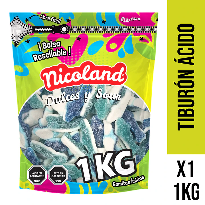 Gomita Tiburón Ácido 1 kg 1