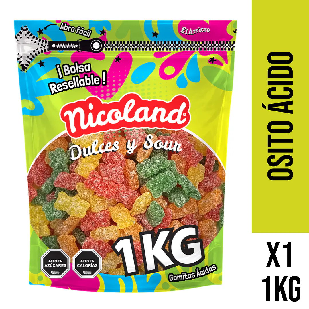Gomita Osito Ácido 1 kg 1