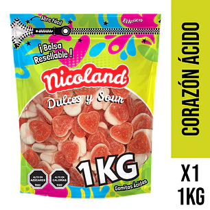 Gomita Corazón Ácido 1 kg