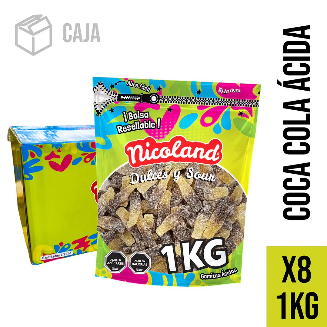 Caja Gomita Coca Cola 1 kg 1