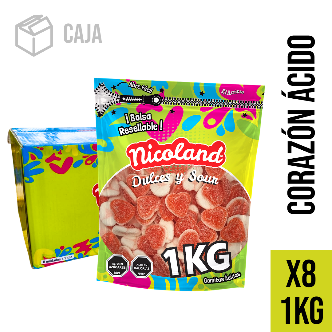 Caja Corazón ácido