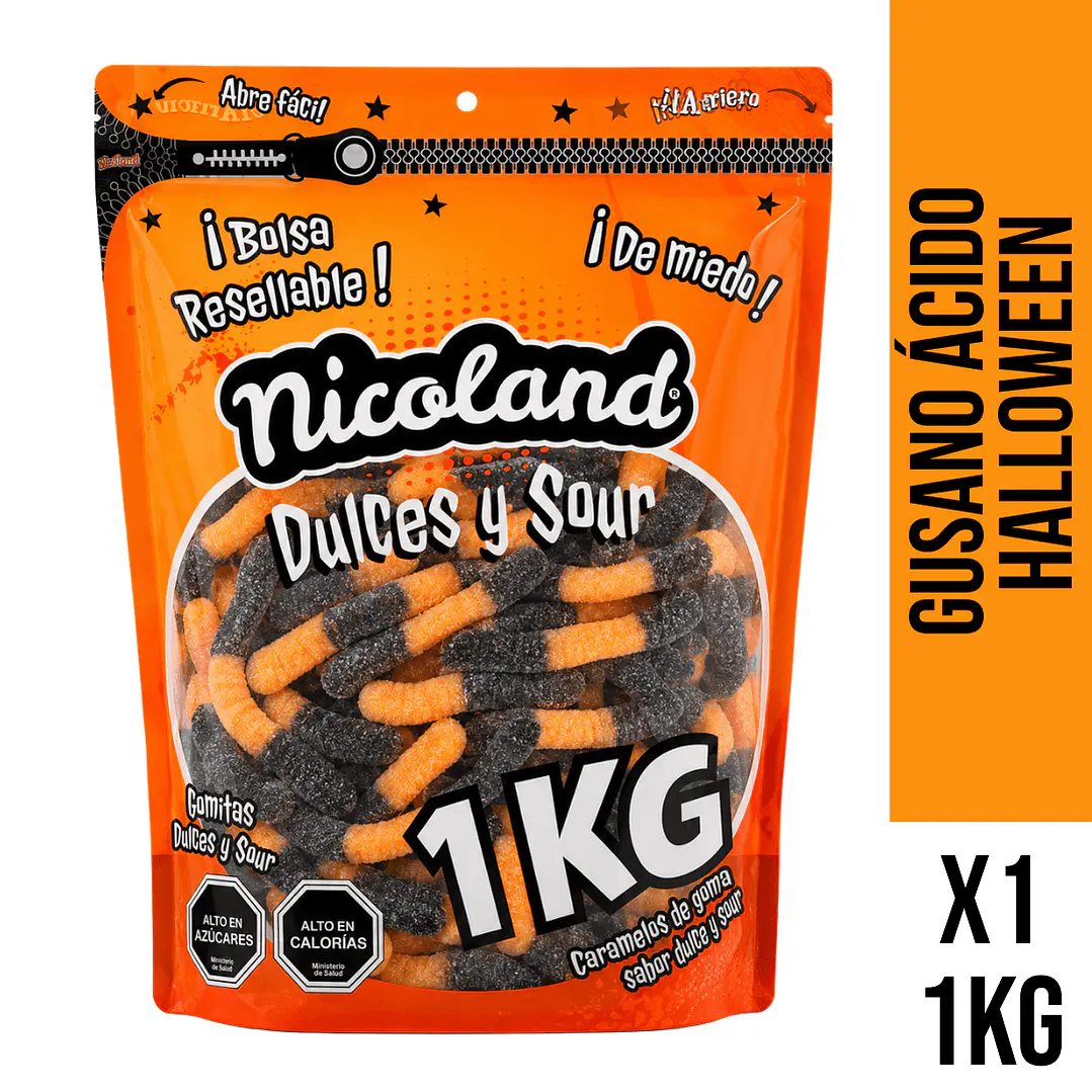 Gusano Ácido XL Halloween 1KG 1