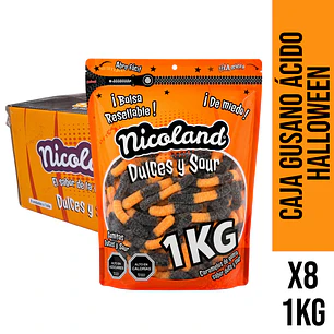 Caja Gusano Ácido Halloween