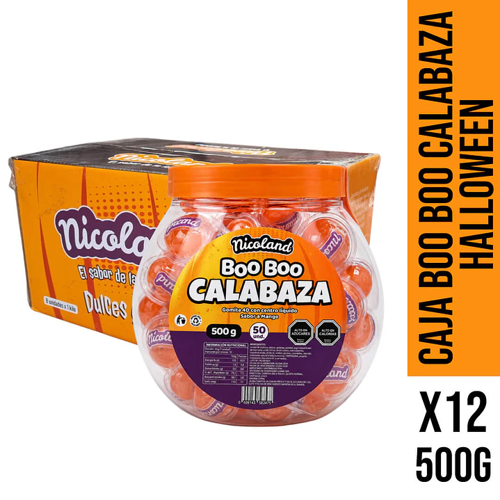 Caja Boo Boo Calabaza Halloween 1