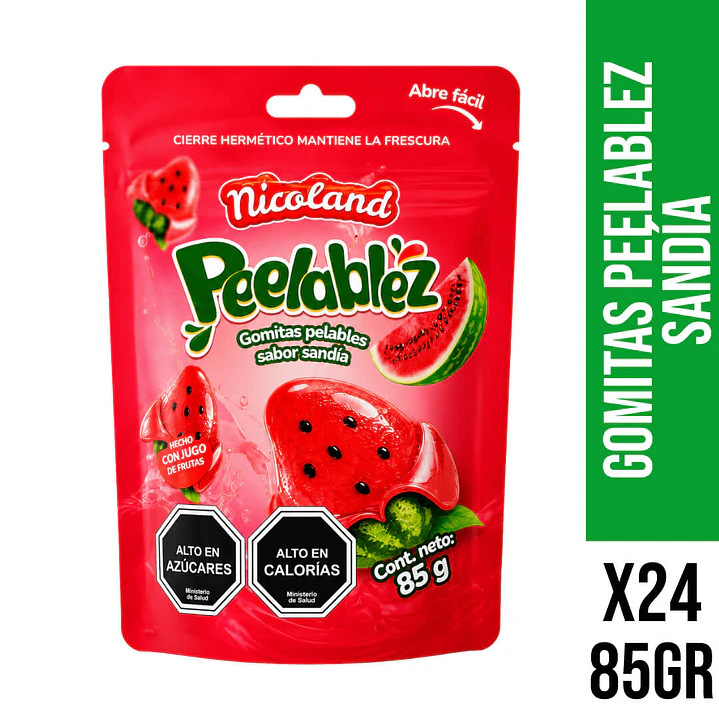 Gomitas Peelablez sabor Sandía 1