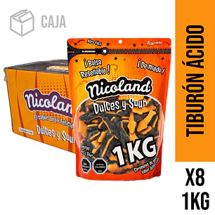 Caja tiburón halloween 8 Bolsas de 1 KG