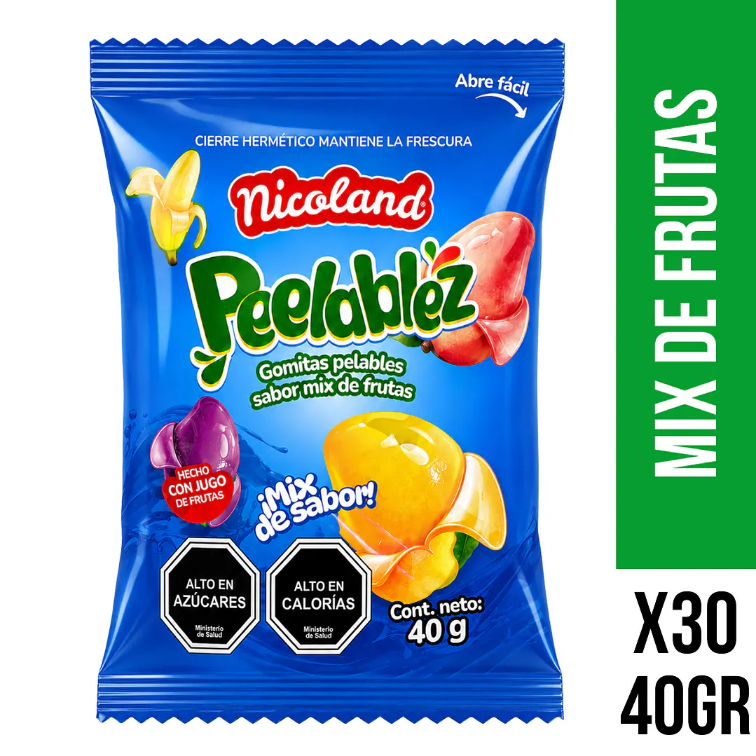 Peelablez Mix de Frutas 40 g Display 1