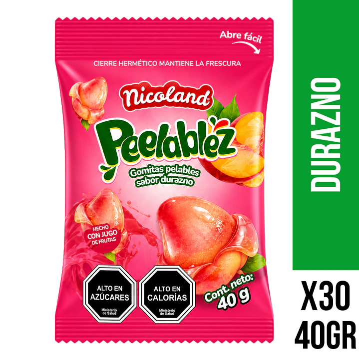 Peelablez Durazno 40 g Display 1