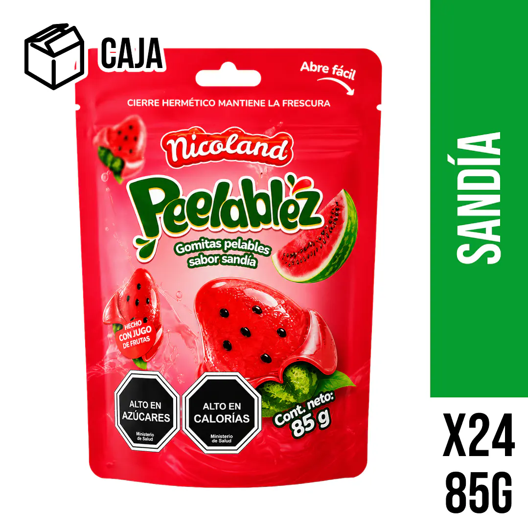 Gomitas Peelablez sabor Sandía 85 g 1