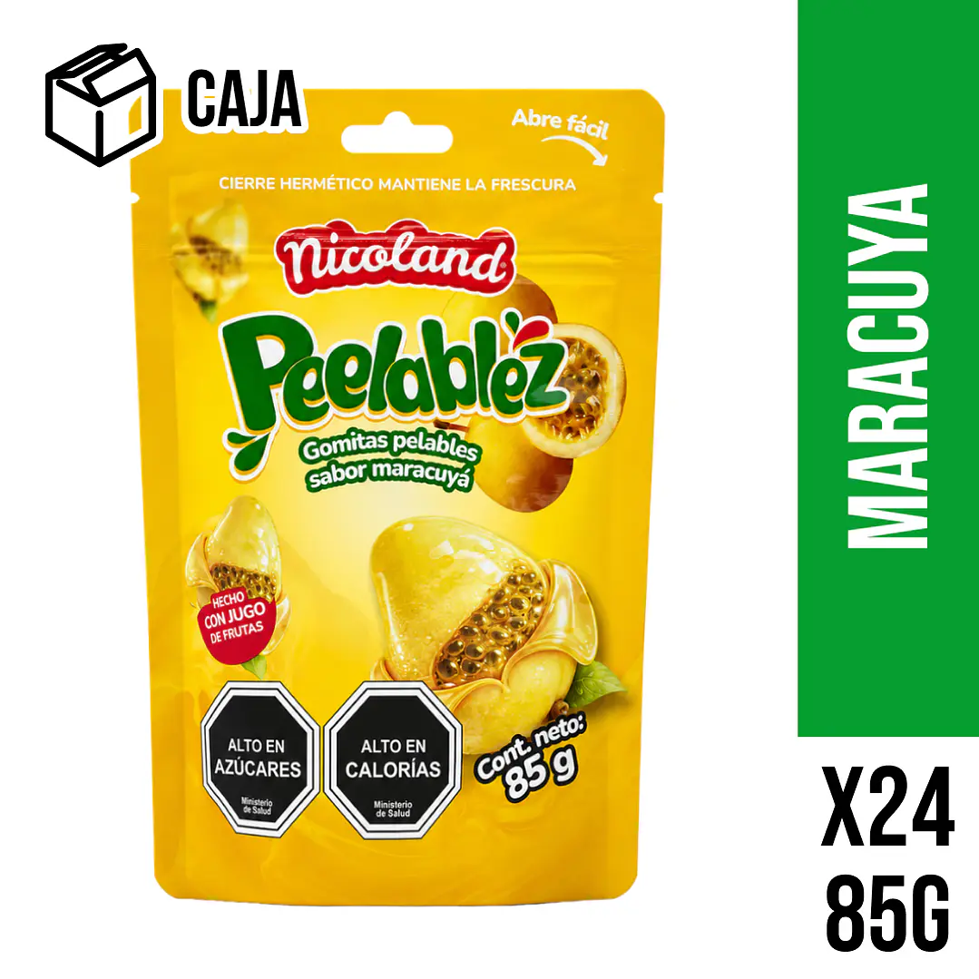Gomitas Peelablez sabor Maracuyá 85 g 1
