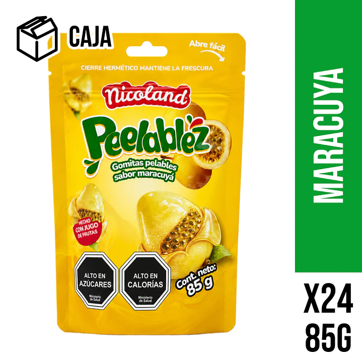 Gomitas Peelablez sabor Maracuyá 85 g 1