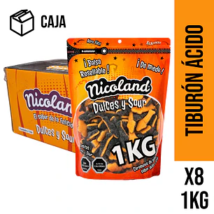 Caja tiburón halloween 8 Bolsas de 1 KG