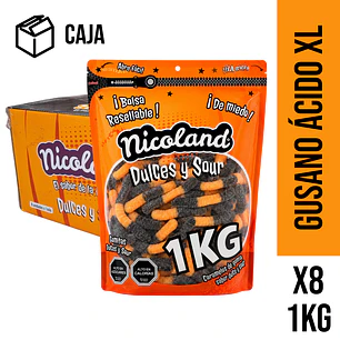 Caja Gusano Ácido Halloween