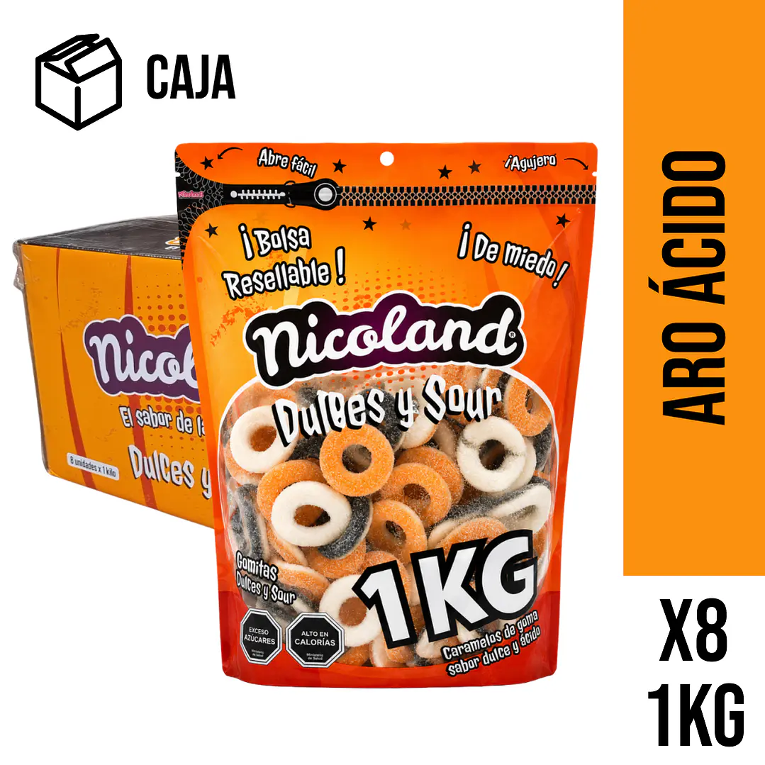 Caja Aros Ácidos Halloween 1