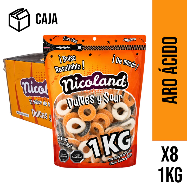 Caja Aros Ácidos Halloween 1