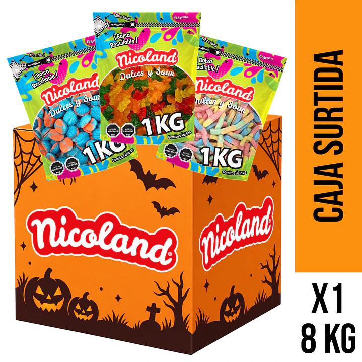 Caja Gomita Nicoland 1 Kg  1