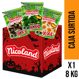 Caja Gomita XXL Nicoland 1 Kg