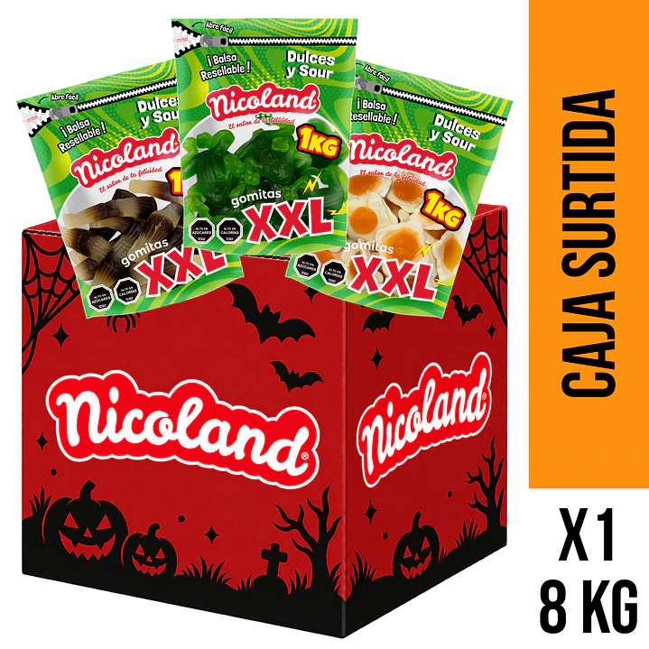 Caja Gomita XXL Nicoland 1 Kg 1