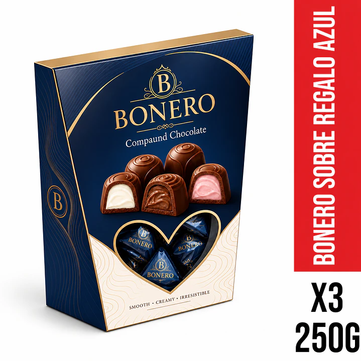 Bonero Sobre Regalo Azul 1