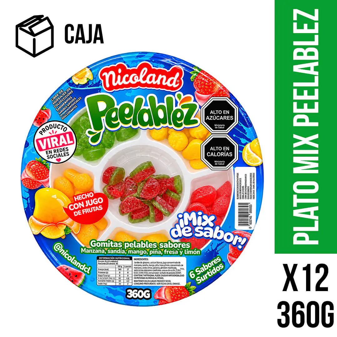 Nicoland gomitas Peelablez surtido 1
