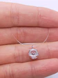 Colgante Collar Punto Luz Plata Gargantilla Transparente - Miniatura 2