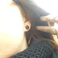 Aros Barbell Punk Black Rock Hombre Mujer Moda Juvenil 8mm - Miniatura 3