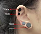 Aros Barbell Punk Black Rock Hombre Mujer Moda Juvenil 8mm - Miniatura 5