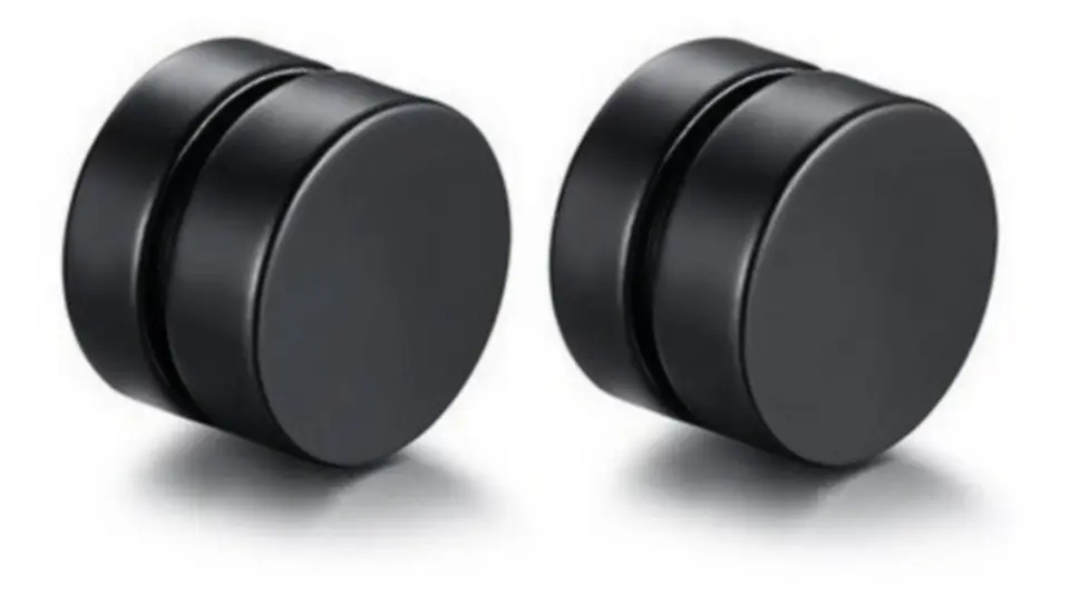 Aros Iman Redondo Punk Sin perforacion 8mm 1