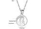 Colgante Collar hipoalergénico con dije Virgen niña Nacarado  - Miniatura 7