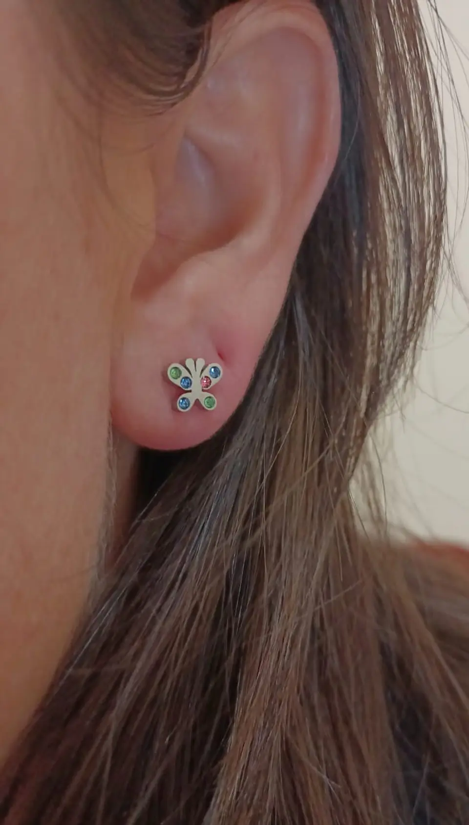 Aros abridores bebe Seguridad hipoalergénico Mariposa  8