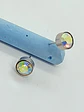 Punto Luz Tornasolados Acero Inoxidable Aretes Aros   - Miniatura 4