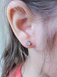 Punto Luz Tornasolados Acero Inoxidable Aretes Aros   - Miniatura 5