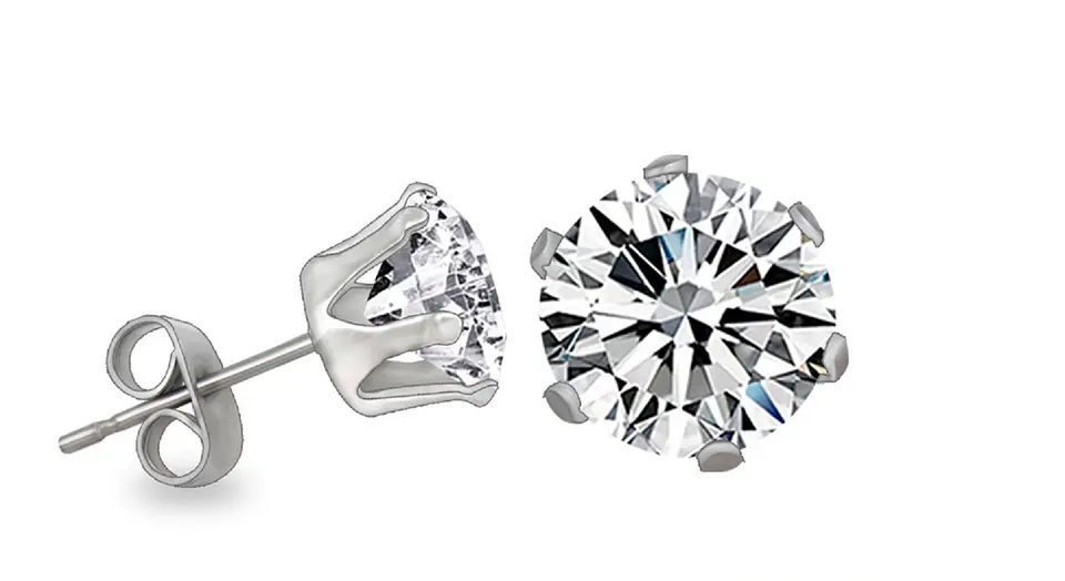 Aros Punto de Luz 3mm o 5mm Acero Quirúrgico Zirconia  1