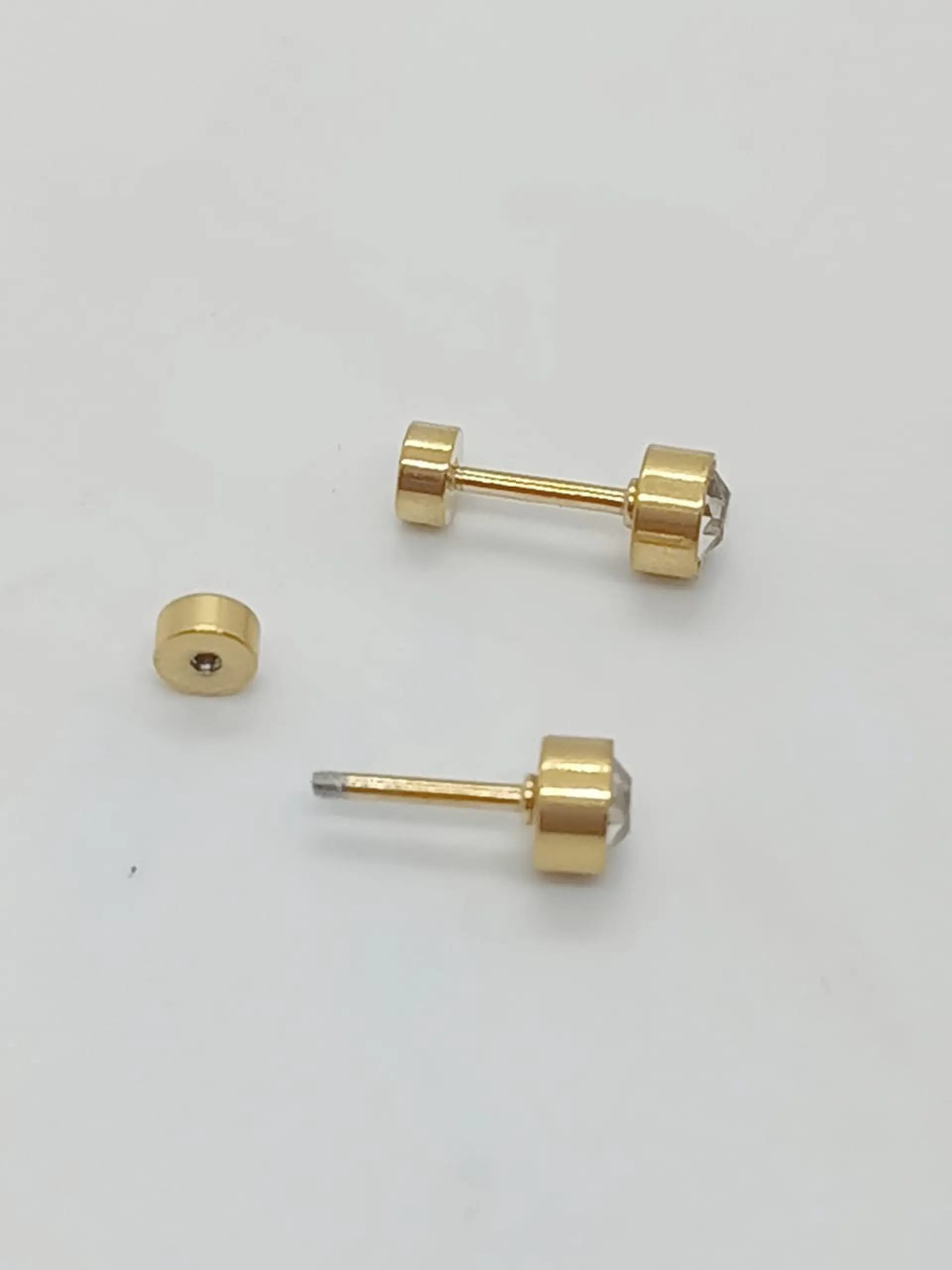 Punto de luz Acero Inoxidable Dorado o Plateado 3mm, 5mm o 7mm 3