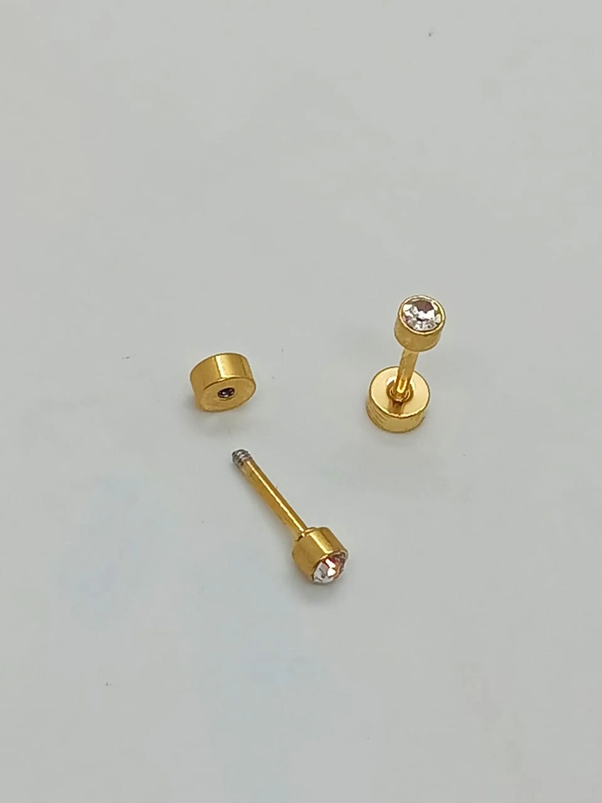 Punto de luz Acero Inoxidable Dorado o Plateado 3mm, 5mm o 7mm 7