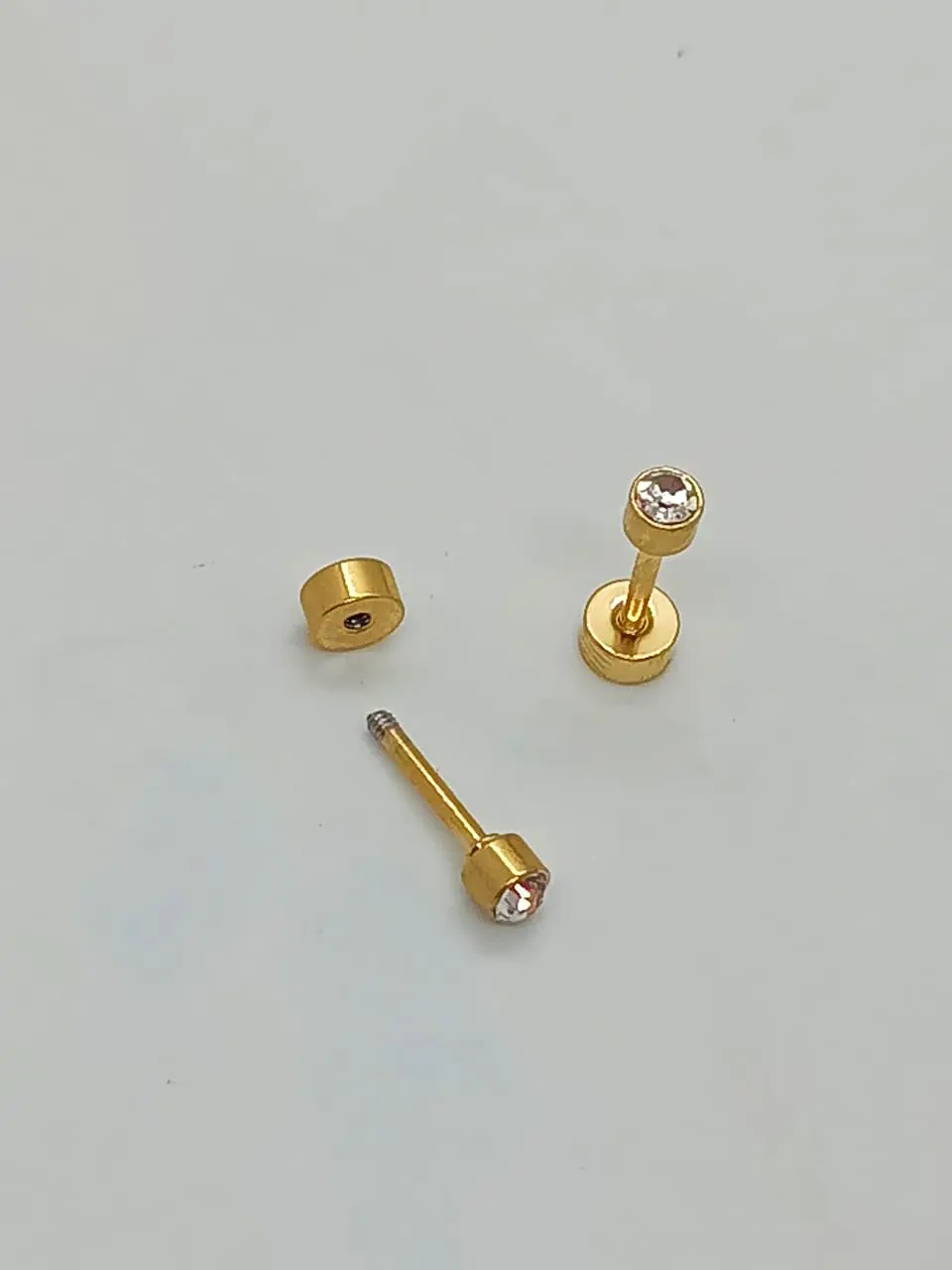 Punto de luz Acero Inoxidable Dorado o Plateado 3mm, 5mm o 7mm 7