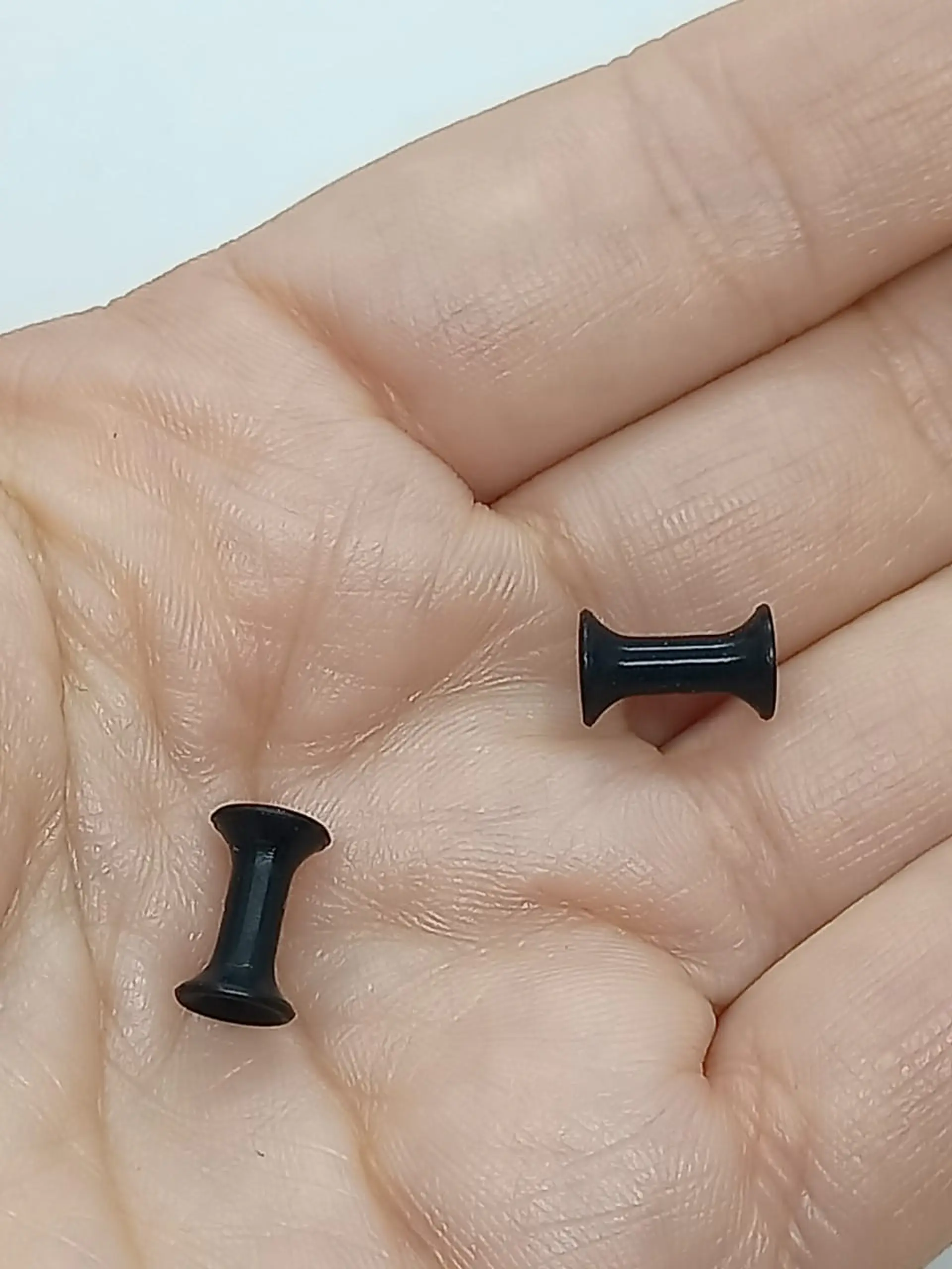 Expansores piercing silicona par de 3mm, 5mm y 8mm acampanado grueso túnel tapón  13