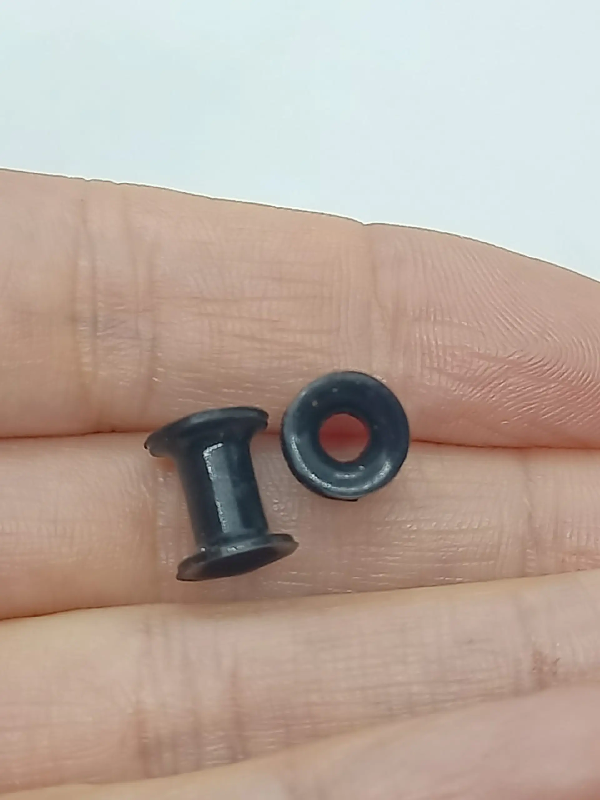 Expansores piercing silicona par de 3mm, 5mm y 8mm acampanado grueso túnel tapón  1