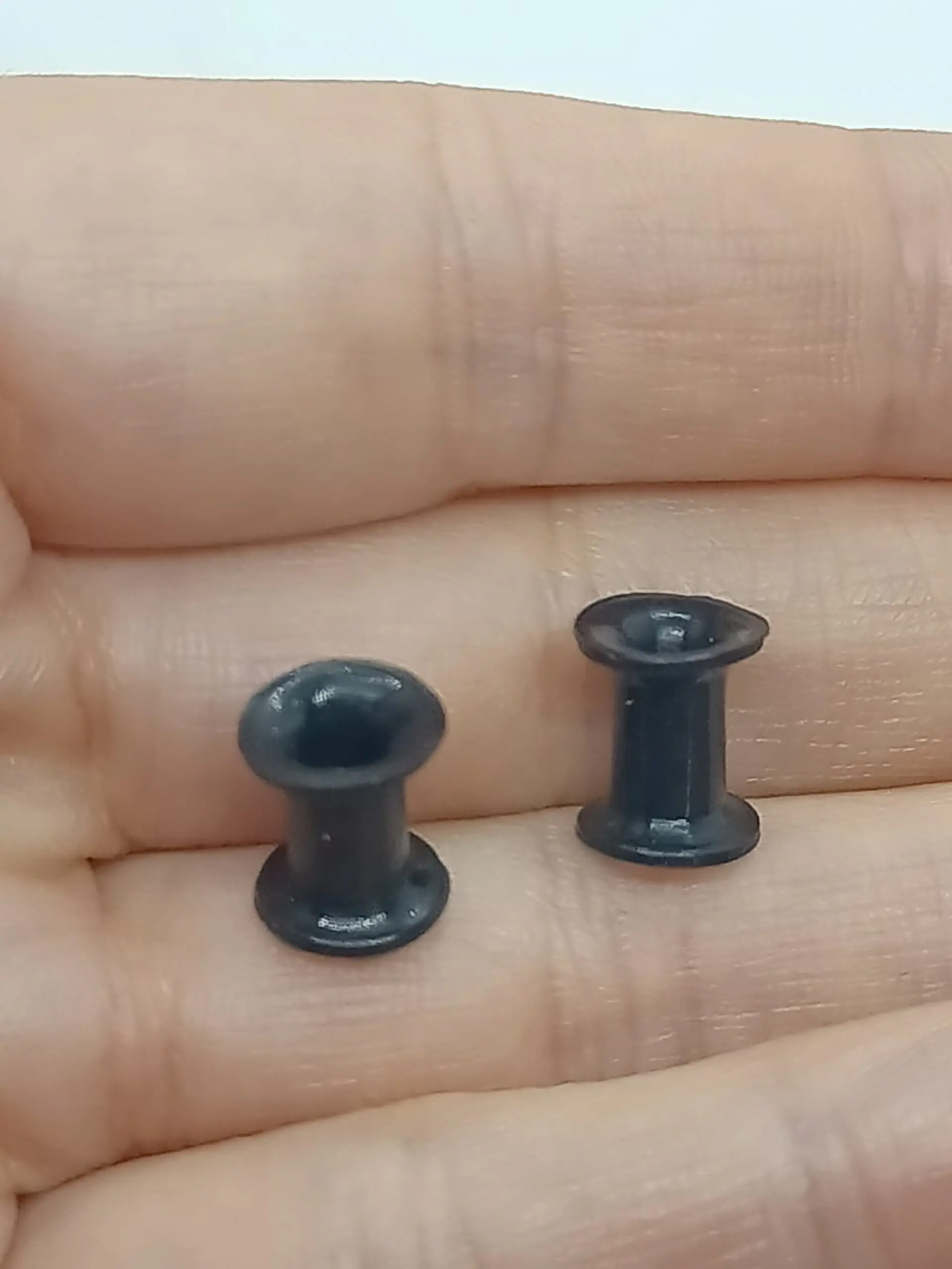 Expansores piercing silicona par de 3mm, 5mm y 8mm acampanado grueso túnel tapón  2
