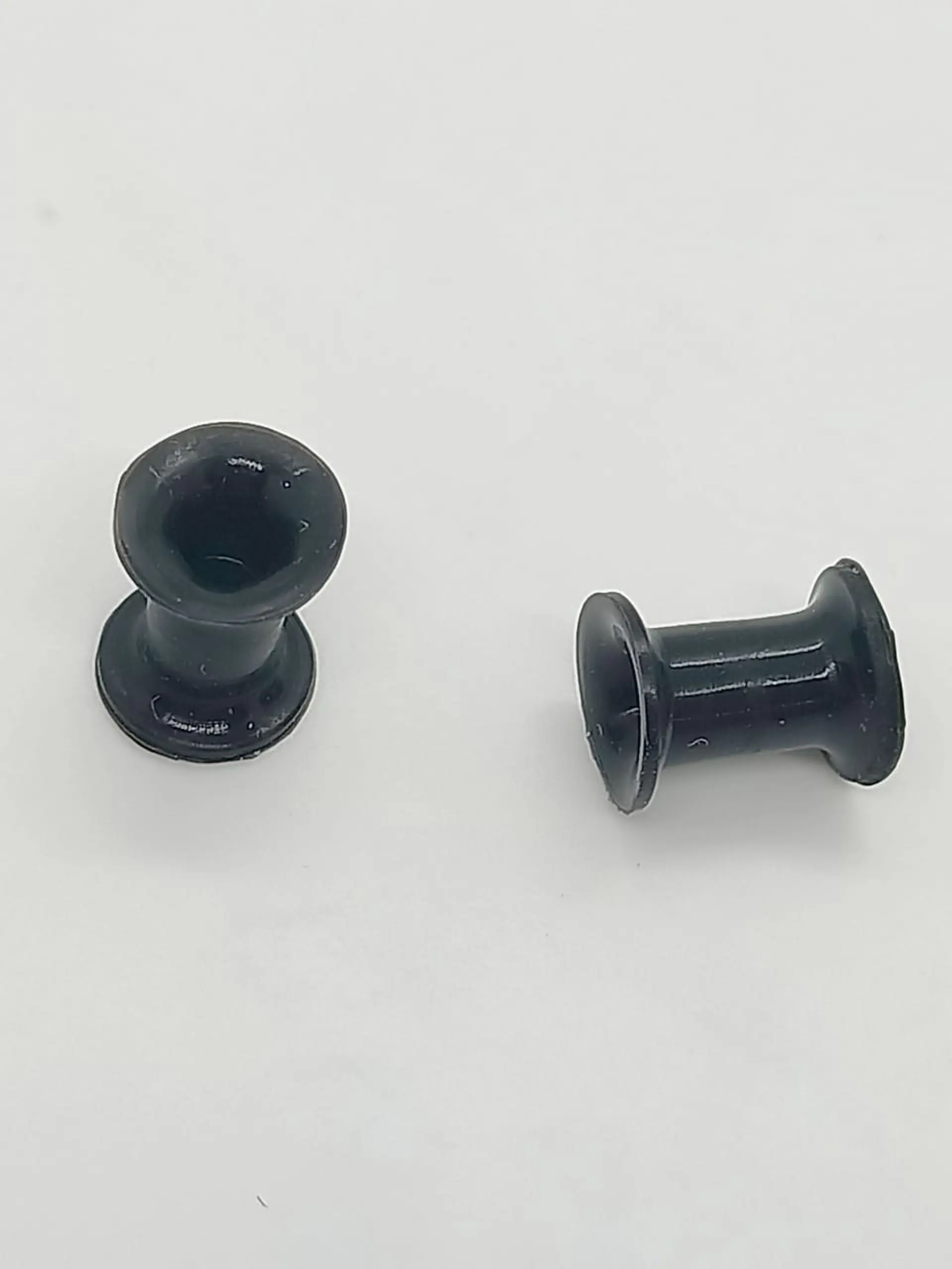 Expansores piercing silicona par de 3mm, 5mm y 8mm acampanado grueso túnel tapón  14