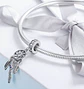 Charm dije abalorio atrapasueños pulsera o colgante lila estilo Pandora - Miniatura 2