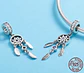 Charm dije abalorio atrapasueños pulsera o colgante lila estilo Pandora - Miniatura 3