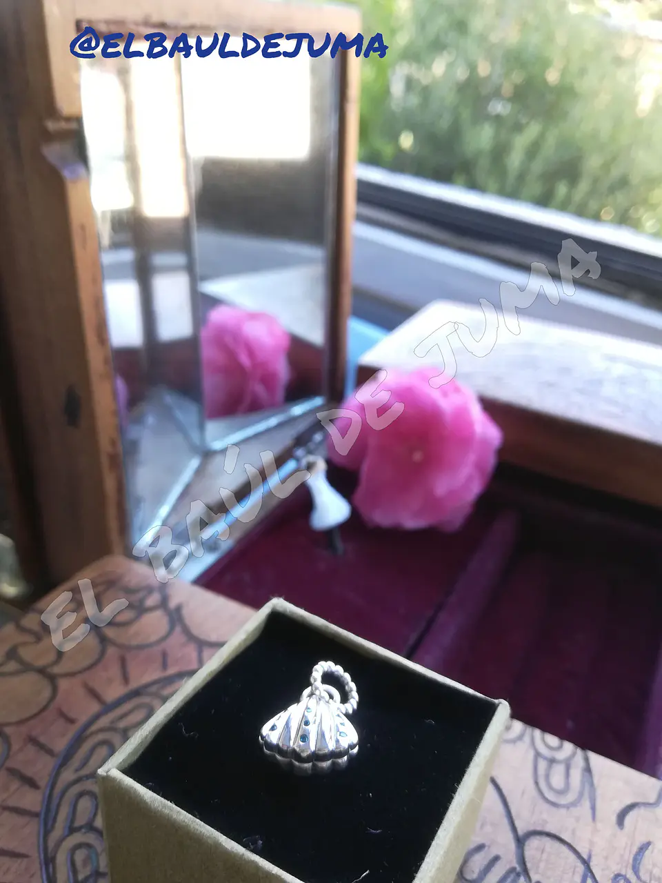 Charm dije abalorio ostra almeja plata 925 estilo Pandora 5