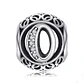 Charm dije abalorio letras pulsera colgante plata 925  - Miniatura 1