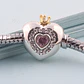 Charm dije abalorio pulsera colgante corazón princesa Estilo Pandora - Miniatura 3